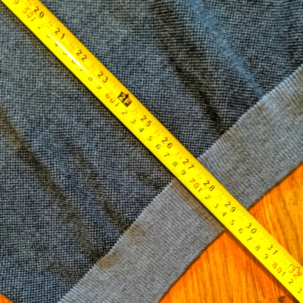 David Taylor Men's V-neck Lightweight Sweater Color Block Stripe Blues Gray XL